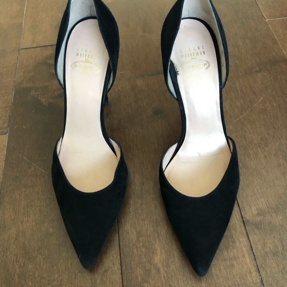 Stuart Weitzman For Scoop Black Suede D’orsay 7 - image 3